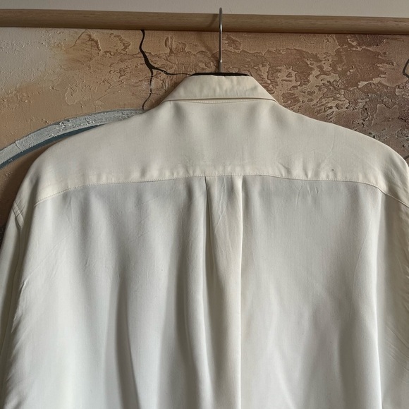 Times Seven Todd Oldham Vintage Button Embellished White Button-down Shirt - Picture 14 of 16